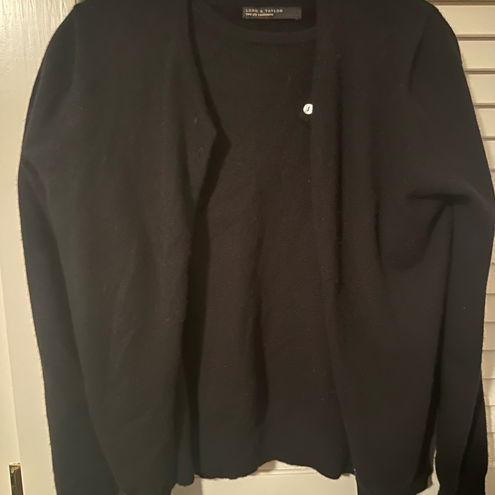 Black Cardigan Sweater